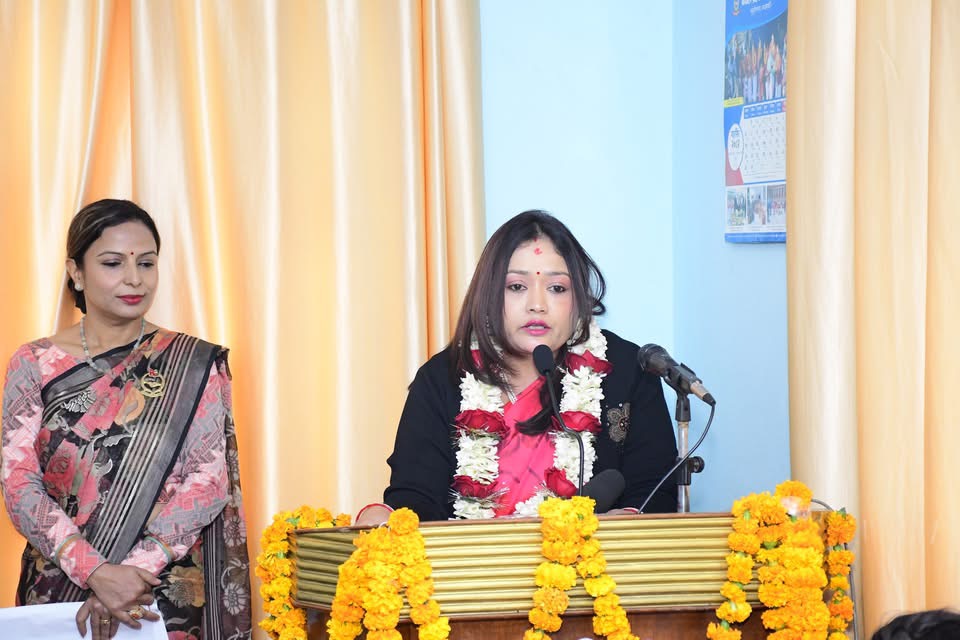 नेपाल प्रहरी श्रीमती संघमा नव–अध्यक्ष नविना खत्री कार्कीले पदभार ग्रहण