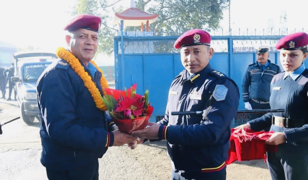 प्रदेश प्रहरी प्रमुख घिमिरेद्वारा जिल्ला प्रहरी कार्यालय झापाको निरीक्षण तथा निर्देशन