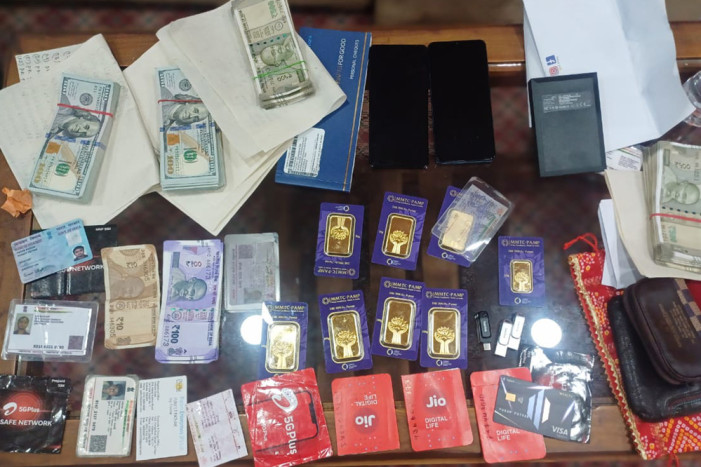 काँकडभिट्टा नाकाबाट डेढ करोडभन्दा बढीको सुन र विदेशी मुद्रा बरामद, एक भारतीय नागरिक पक्राउ