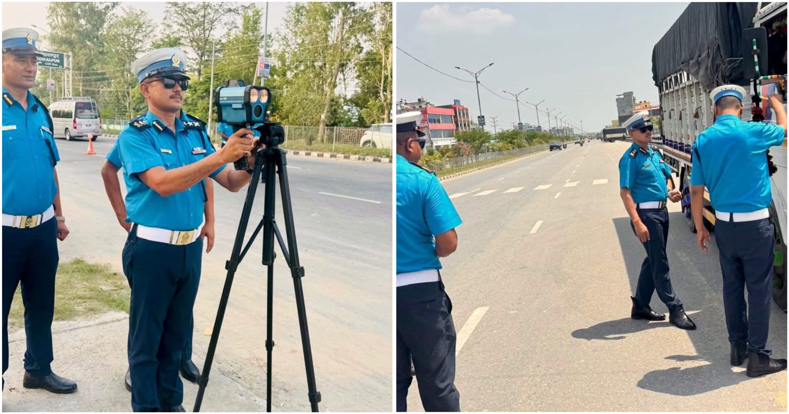 ट्राफिक नियम पालना गर्न एसपी कार्कीको आग्रह, धनगढी–अत्तरिया ६ लेन सडकमा विशेष चेकजाँच