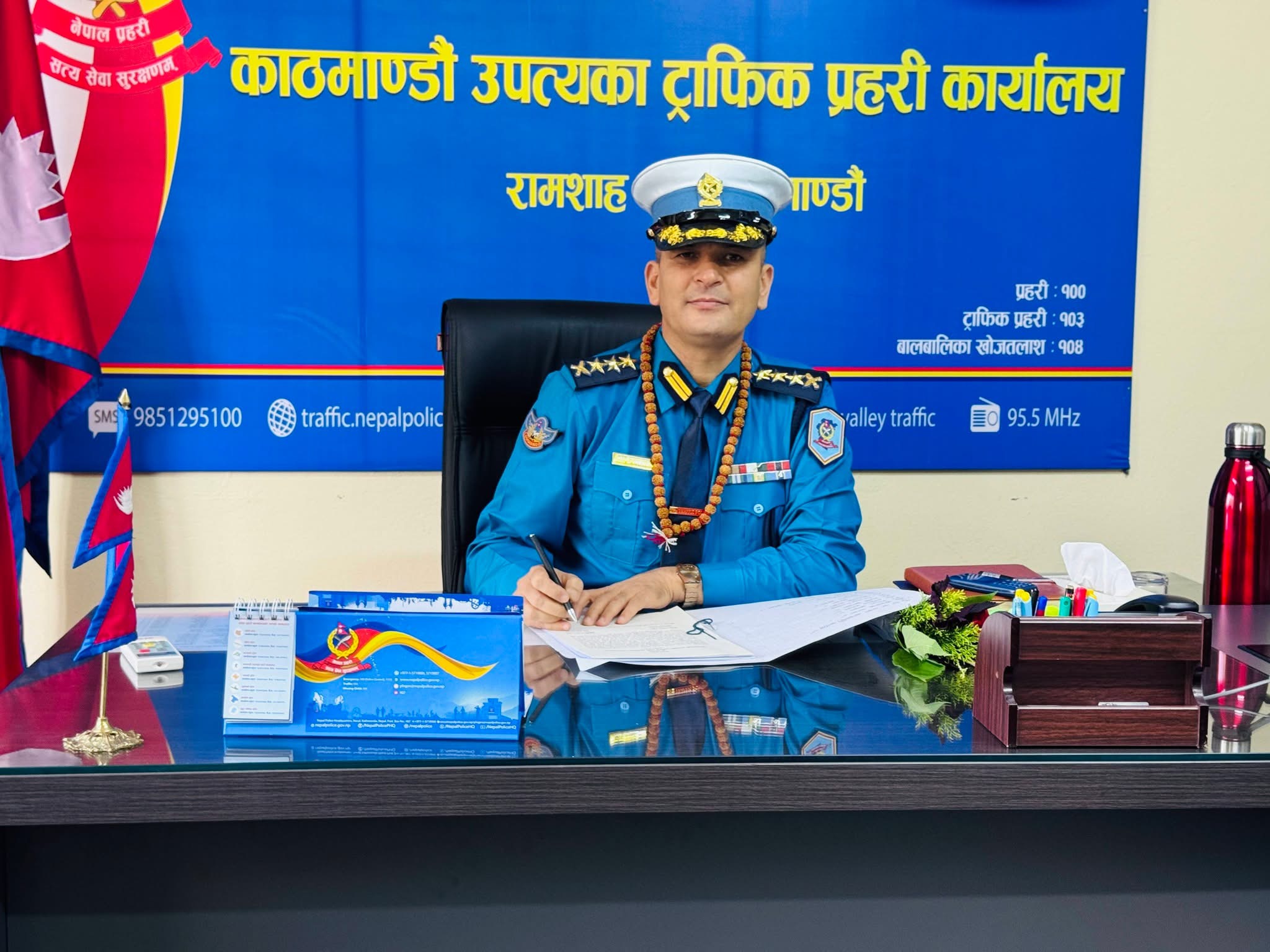 एसएसपी सुरेश काफ्लेले सम्हाले उपत्यका ट्राफिक प्रहरी कार्यालयको नेतृत्व