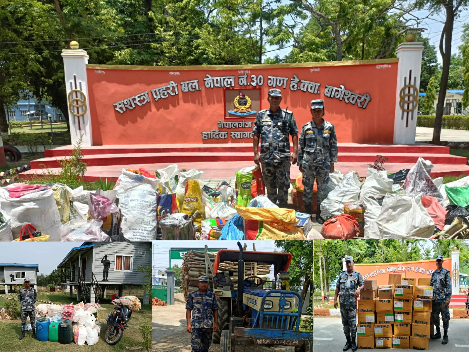 बाँकेमा सशस्त्र प्रहरीको कारबाही :  २१ लाखभन्दा बढीका अवैध सामान बरामद, दुई जना लागूऔषधसहित पक्राउ