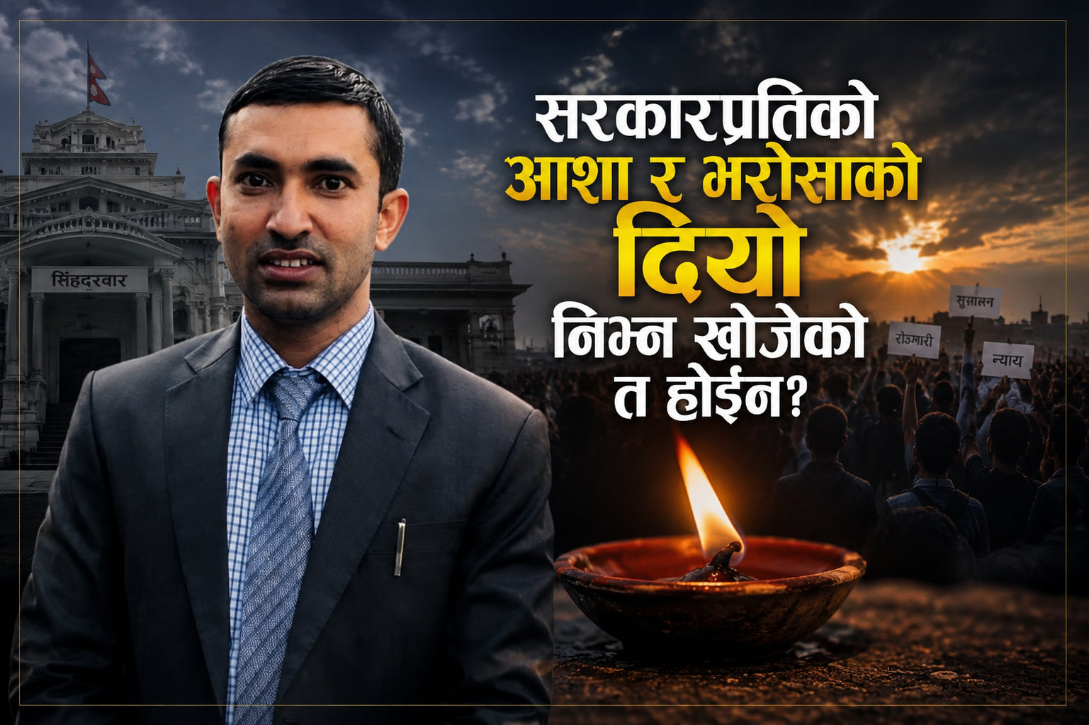 सरकारप्रतिको आशा र भरोसाको दियो निभ्न खोजेको त होइन?