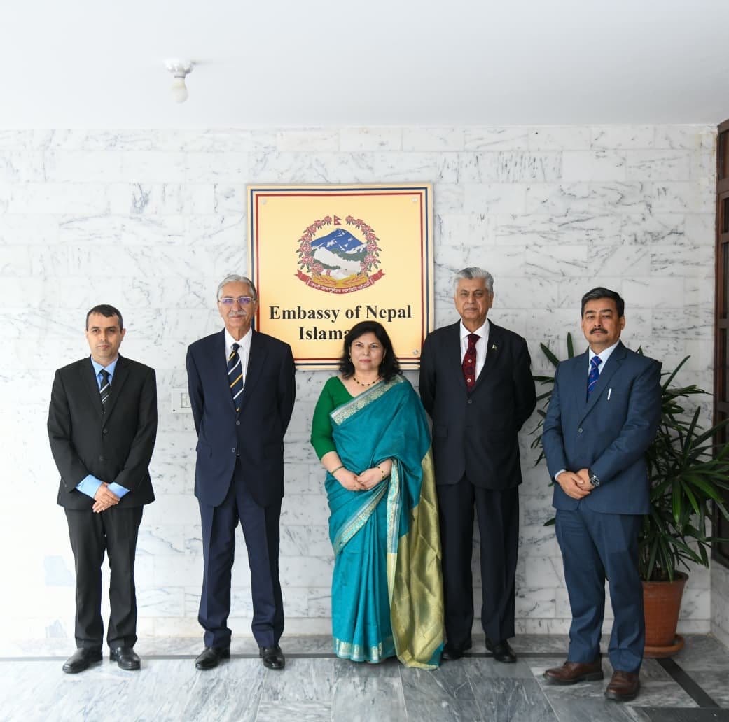 President’s Representatives Visit Nepal Embassy, Convey Solidarity Over Flood Devastation
