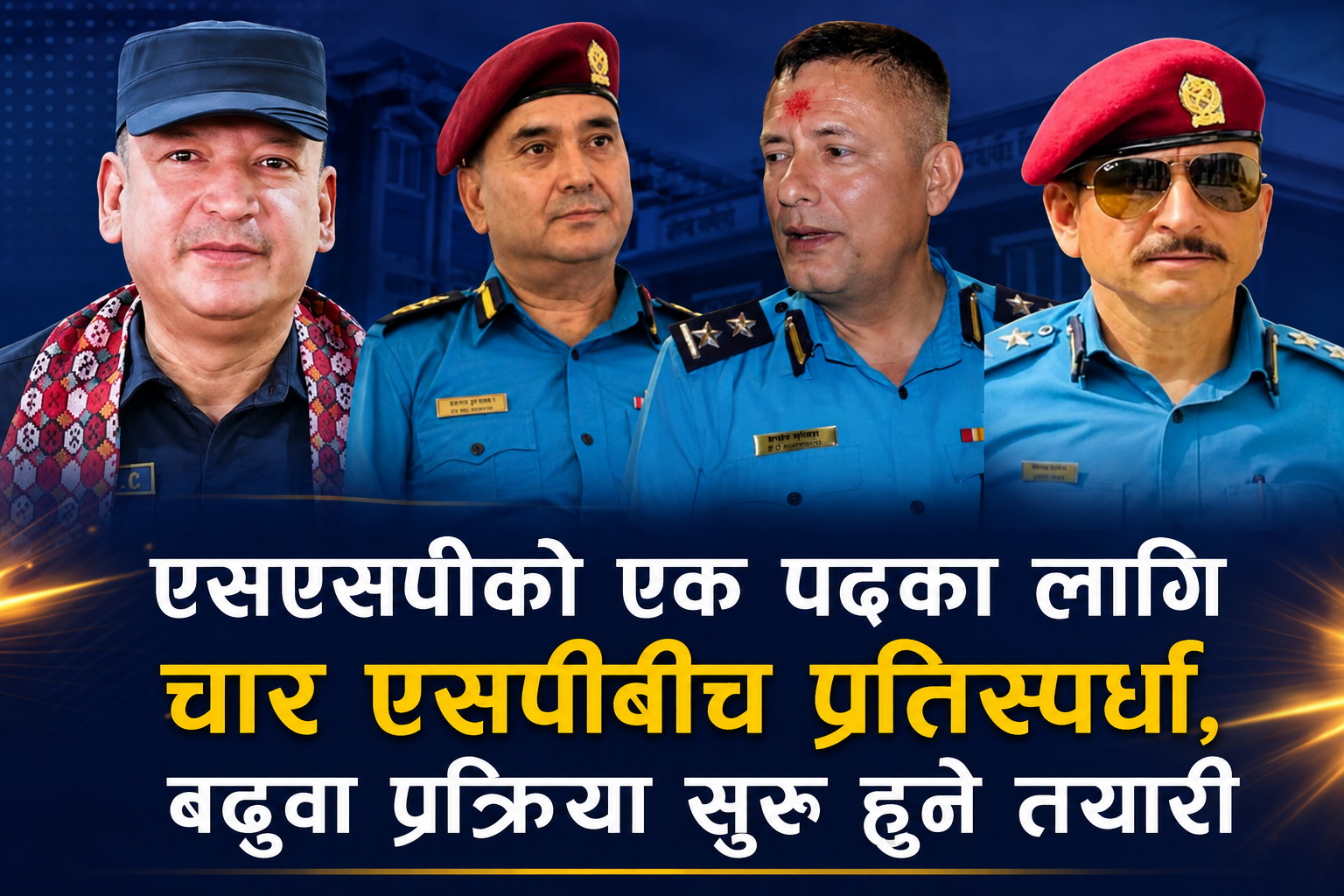 एसएसपीको एक पदका लागि चार एसपीबीच प्रतिस्पर्धा, बढुवा प्रक्रिया सुरु हुने तयारी