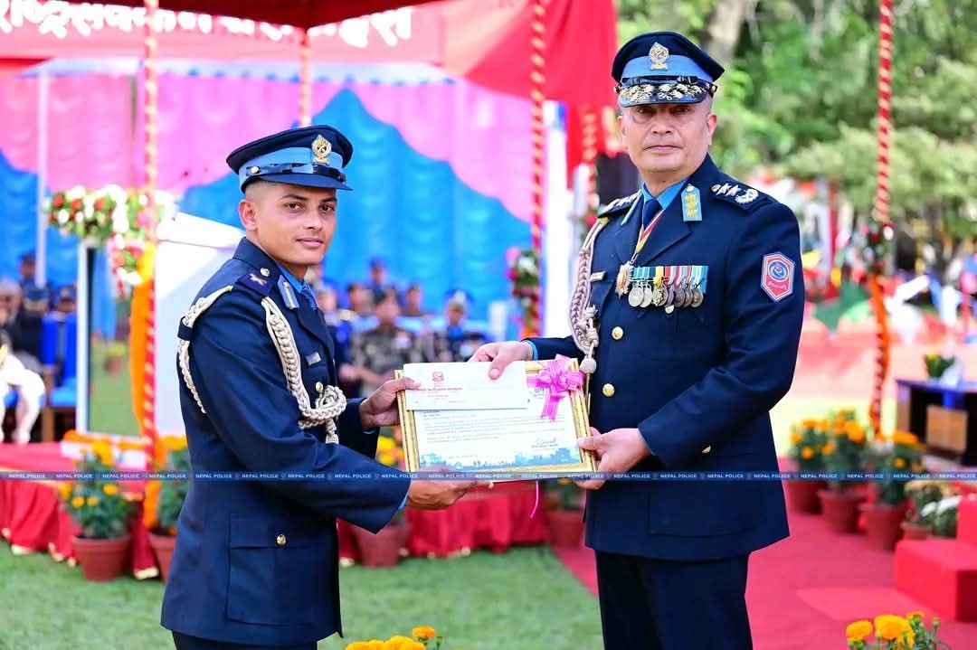 प्रहरी निरीक्षक रमेश रायलाई ‘उत्कृष्ट प्रहरी कार्य–विपद् व्यवस्थापन पुरस्कार’